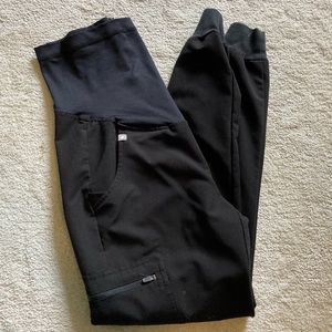 Figs Black Maternity Joggers